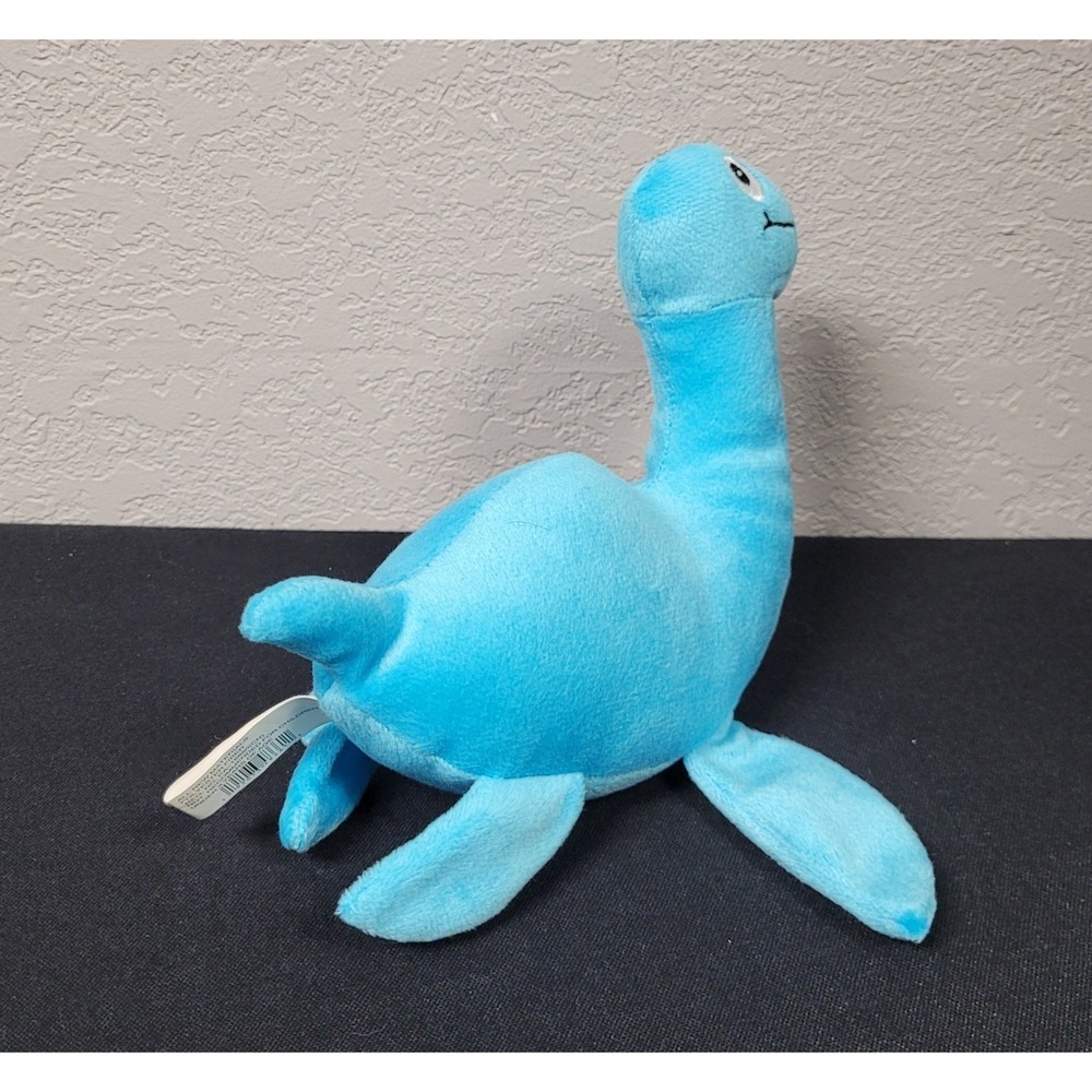 Fun Express Smiling Loch Ness Monster / Dinosaur Blue Plush Stuffed Animal - Picture 2 of 6